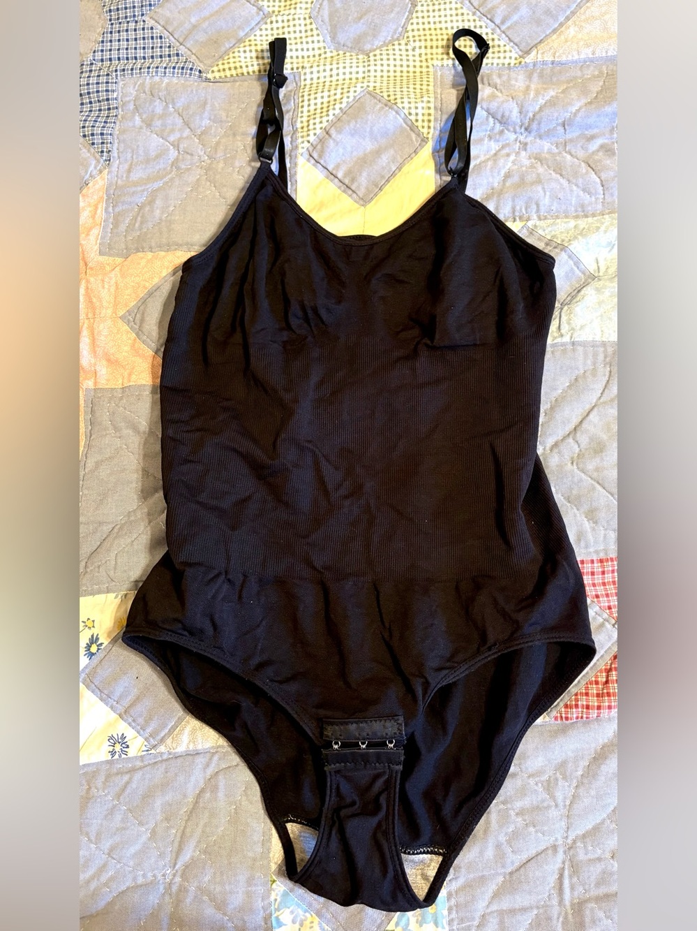 Black Seamless Shaper Bodysuit L